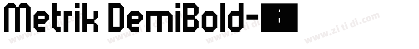 Metrik DemiBold字体转换